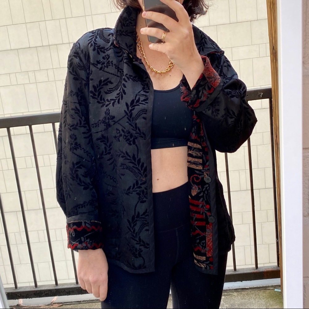 VTG Reversible Tapestry Lightweight Jacket M-XL - Picture 2 of 3